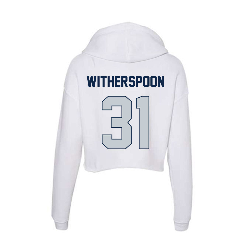 Samford - NCAA Football : DaMonta Witherspoon - Women's Crop Fleece Hoodie-1