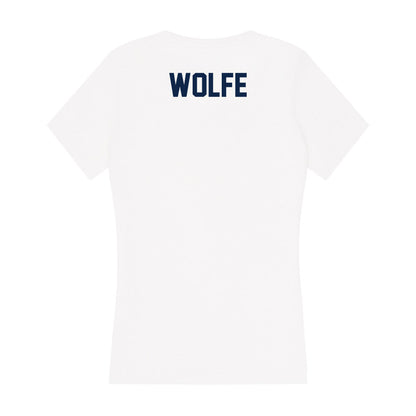 Samford - NCAA Men's Golf : Nolen Wolfe - Women's V-Neck T-Shirt-1