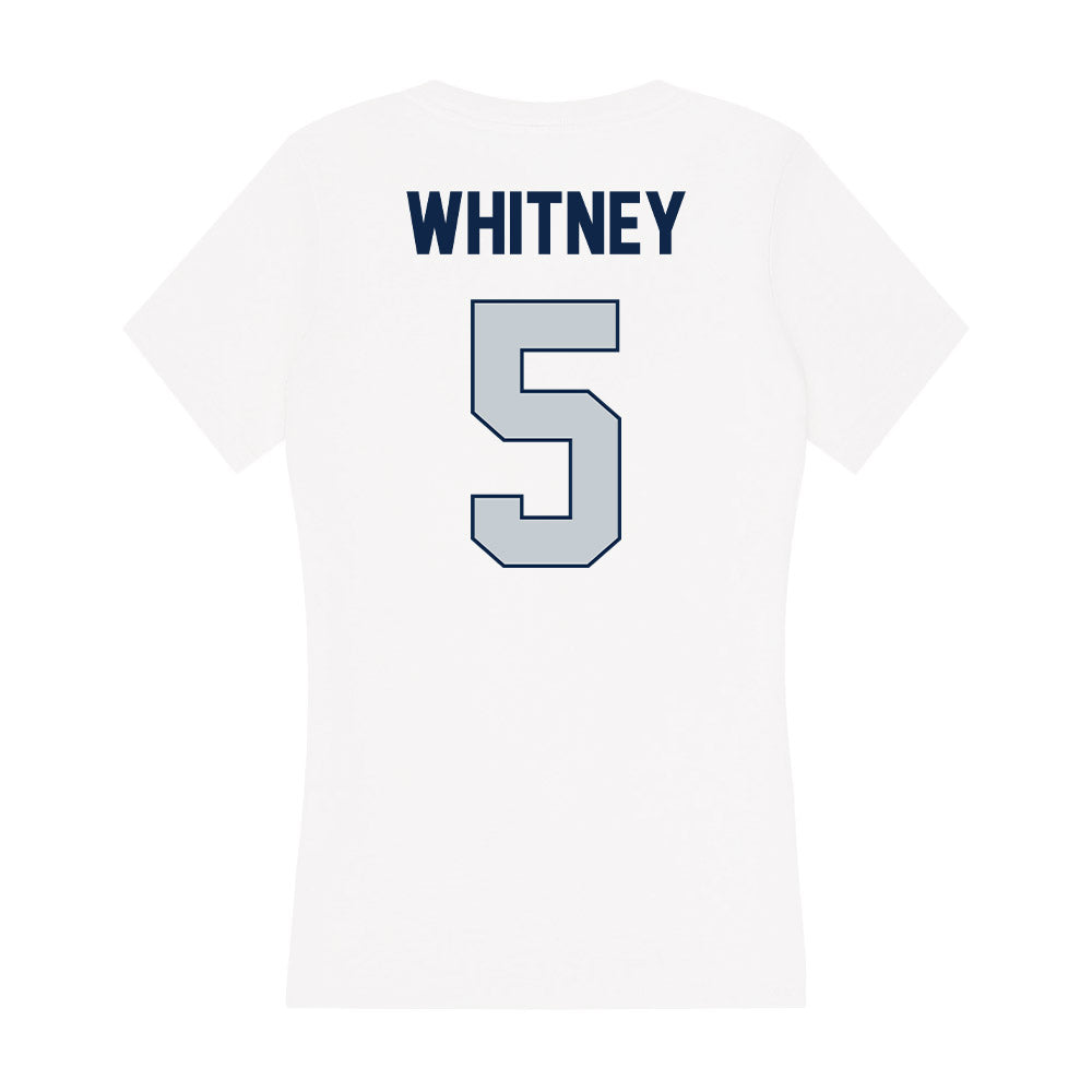 Samford - NCAA Baseball : John Whitney - Women's V-Neck T-Shirt-1