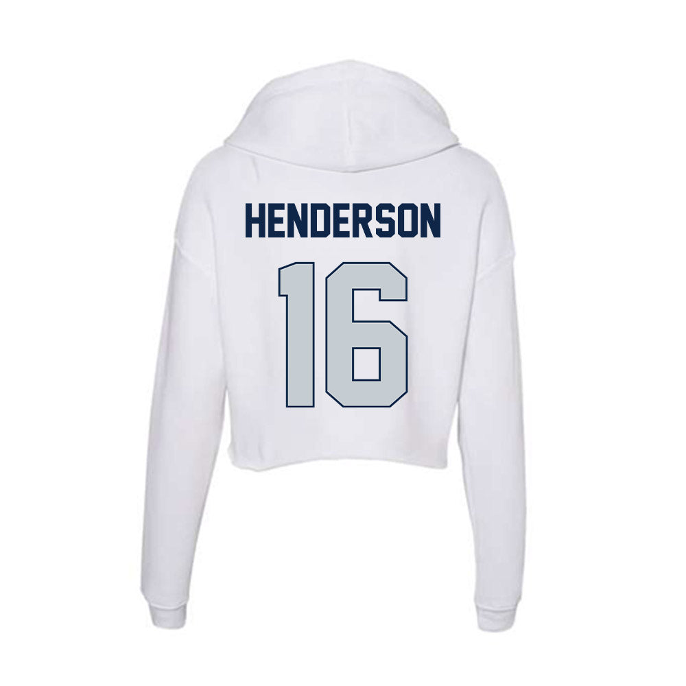 Samford - NCAA Football : Dylon Henderson - Women's Crop Fleece Hoodie-1