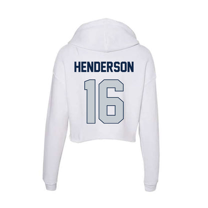 Samford - NCAA Football : Dylon Henderson - Women's Crop Fleece Hoodie-1