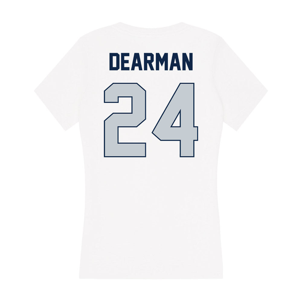 Samford - NCAA Football : Edwin Dearman - Women's V-Neck T-Shirt-1