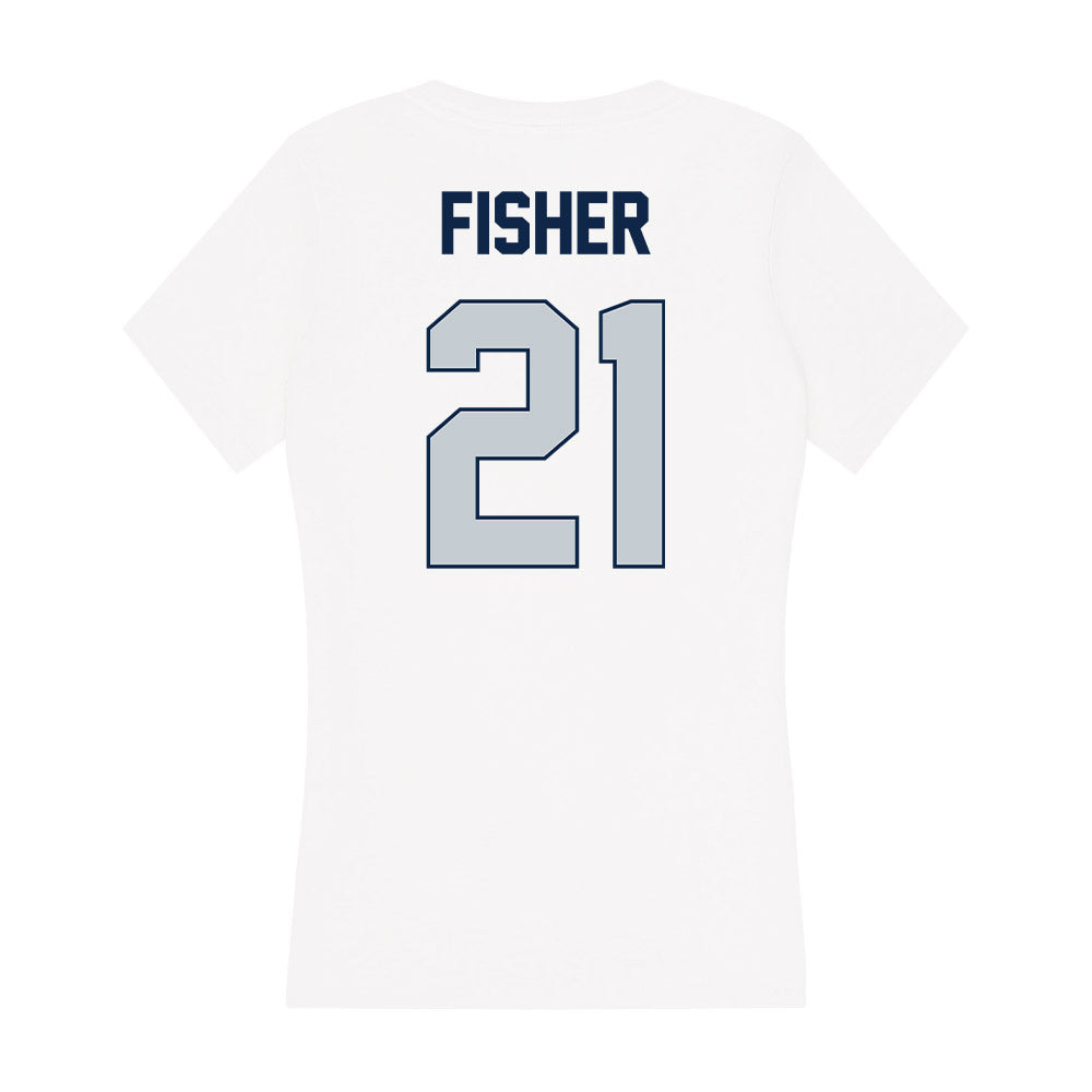 Samford - NCAA Football : Ethan Fisher - Women's V-Neck T-Shirt-1