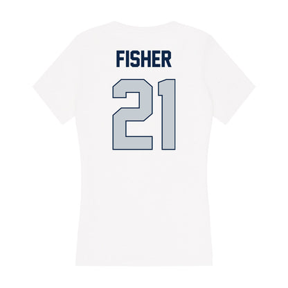 Samford - NCAA Football : Ethan Fisher - Women's V-Neck T-Shirt-1