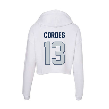 Samford - NCAA Women's Volleyball : Ally Cordes - Women's Crop Fleece Hoodie-1