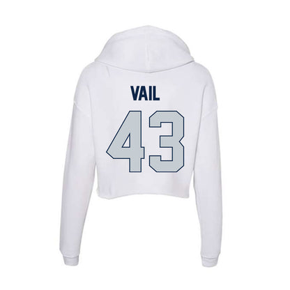 Samford - NCAA Baseball : Bodie Vail - Women's Crop Fleece Hoodie-1