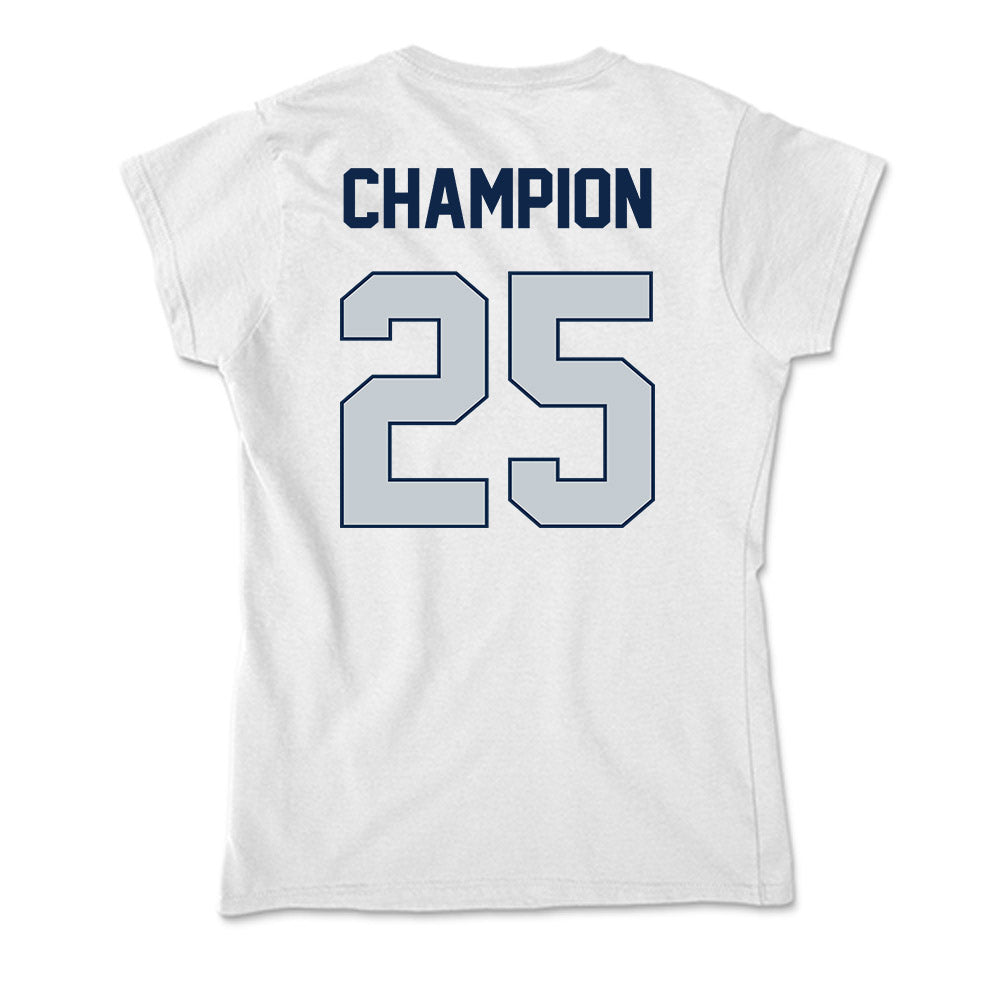 Samford - NCAA Softball : Logan Champion - Soft Style Women’s T-Shirt-1