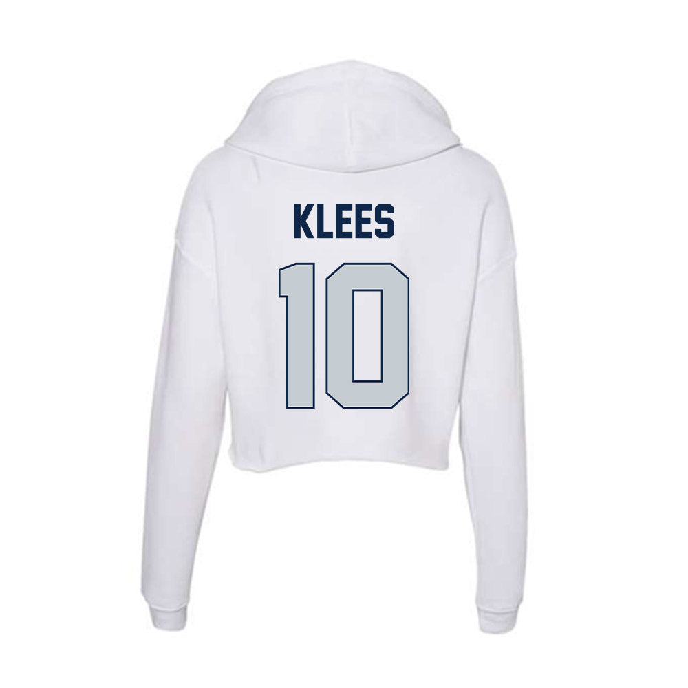 Samford - NCAA Football : Haden Klees - Women's Crop Fleece Hoodie-1