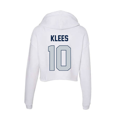 Samford - NCAA Football : Haden Klees - Women's Crop Fleece Hoodie-1