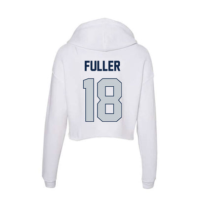 Samford - NCAA Softball : Karley Fuller - Women's Crop Fleece Hoodie-1