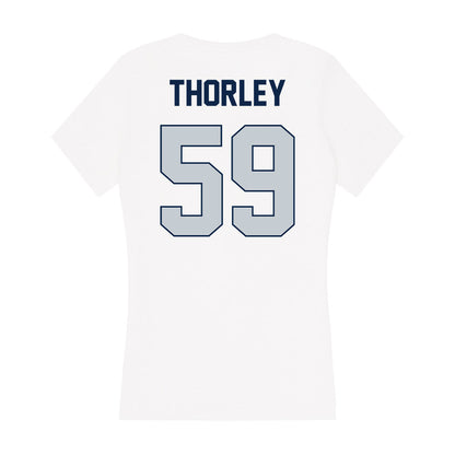 Samford - NCAA Football : Will Thorley - Women's V-Neck T-Shirt-1