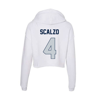 Samford - NCAA Football : Nik Scalzo - Women's Crop Fleece Hoodie-1