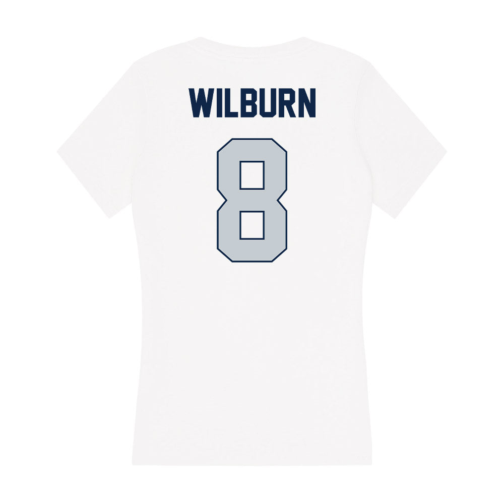 Samford - NCAA Men's Basketball : Zion Wilburn - Women's V-Neck T-Shirt-1