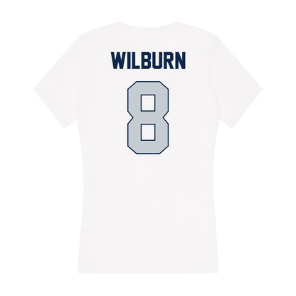 Samford - NCAA Men's Basketball : Zion Wilburn - Women's V-Neck T-Shirt-1