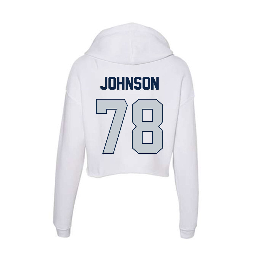 Samford - NCAA Football : Duncan Johnson - Women's Crop Fleece Hoodie-1