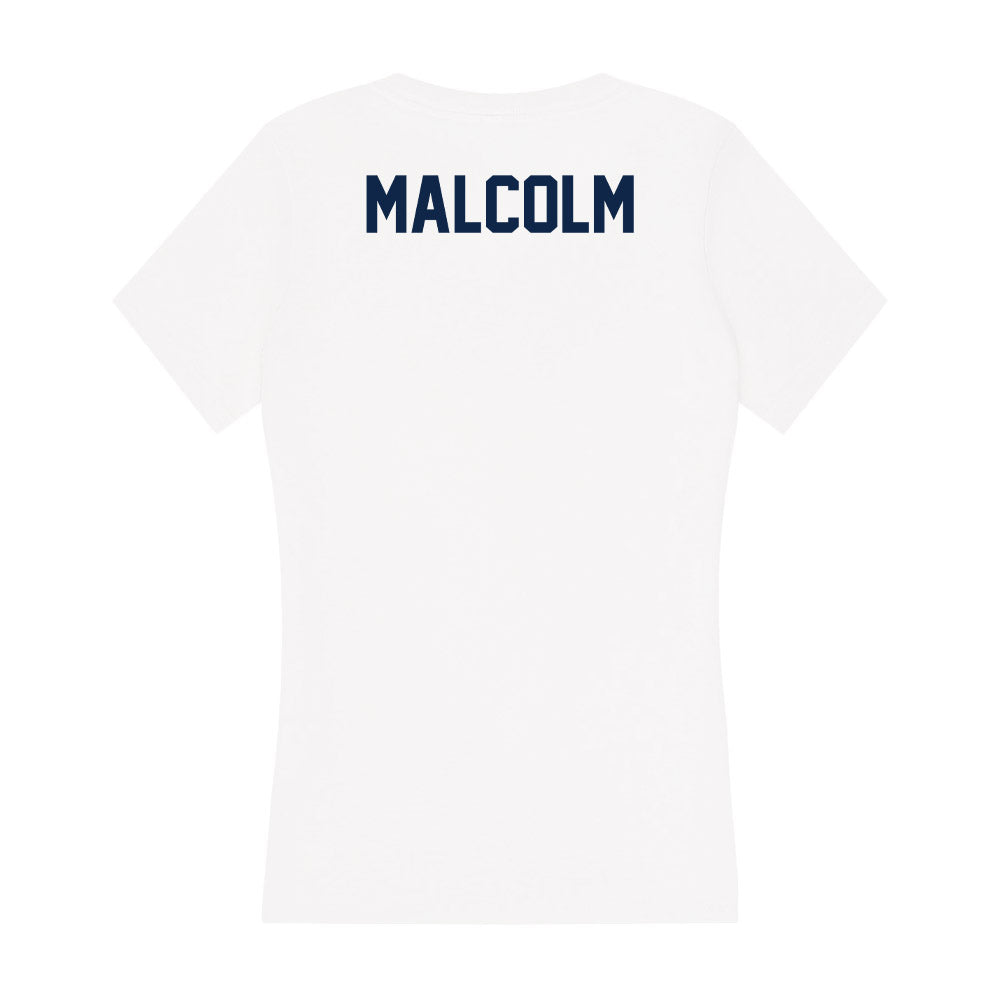 Samford - NCAA Men's Track & Field : William Malcolm - Women's V-Neck T-Shirt-1