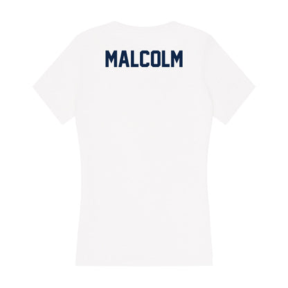 Samford - NCAA Men's Track & Field : William Malcolm - Women's V-Neck T-Shirt-1