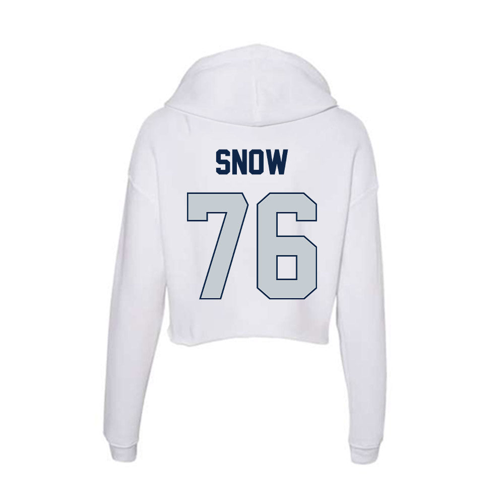 Samford - NCAA Football : Michael Snow - Women's Crop Fleece Hoodie-1