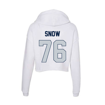 Samford - NCAA Football : Michael Snow - Women's Crop Fleece Hoodie-1