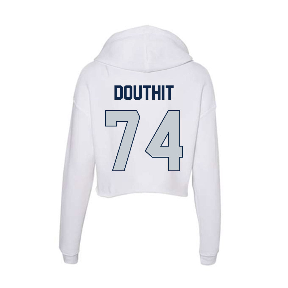 Samford - NCAA Football : Tyler Douthit - Women's Crop Fleece Hoodie-1