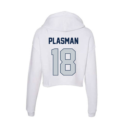 Samford - NCAA Women's Volleyball : Sophia Plasman - Women's Crop Fleece Hoodie-1