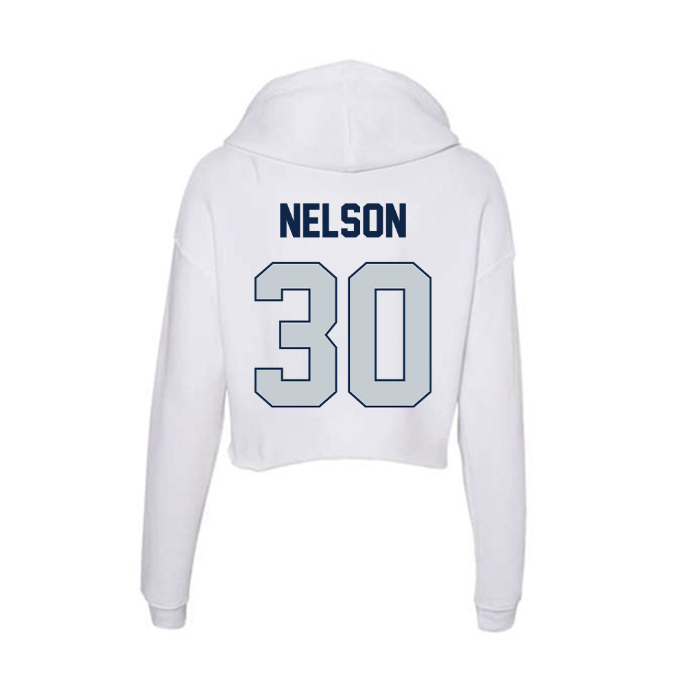 Samford - NCAA Softball : Ella Nelson - Women's Crop Fleece Hoodie-1
