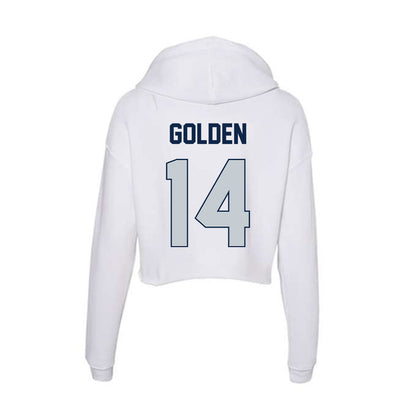 Samford - NCAA Women's Volleyball : Greer Golden - Women's Crop Fleece Hoodie-1