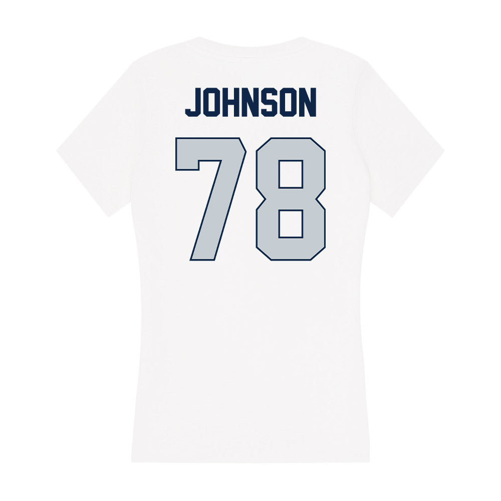 Samford - NCAA Football : Duncan Johnson - Women's V-Neck T-Shirt-1