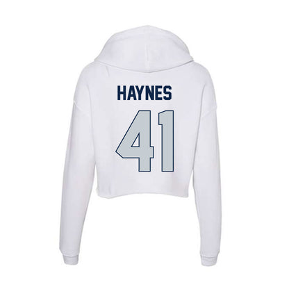 Samford - NCAA Football : Jake Haynes - Women's Crop Fleece Hoodie-1