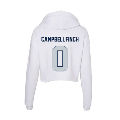 Samford - NCAA Men's Basketball : Isaiah Campbell-Finch - Women's Crop Fleece Hoodie-1