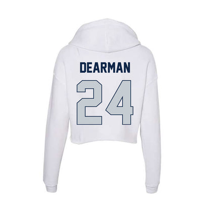 Samford - NCAA Football : Edwin Dearman - Women's Crop Fleece Hoodie-1