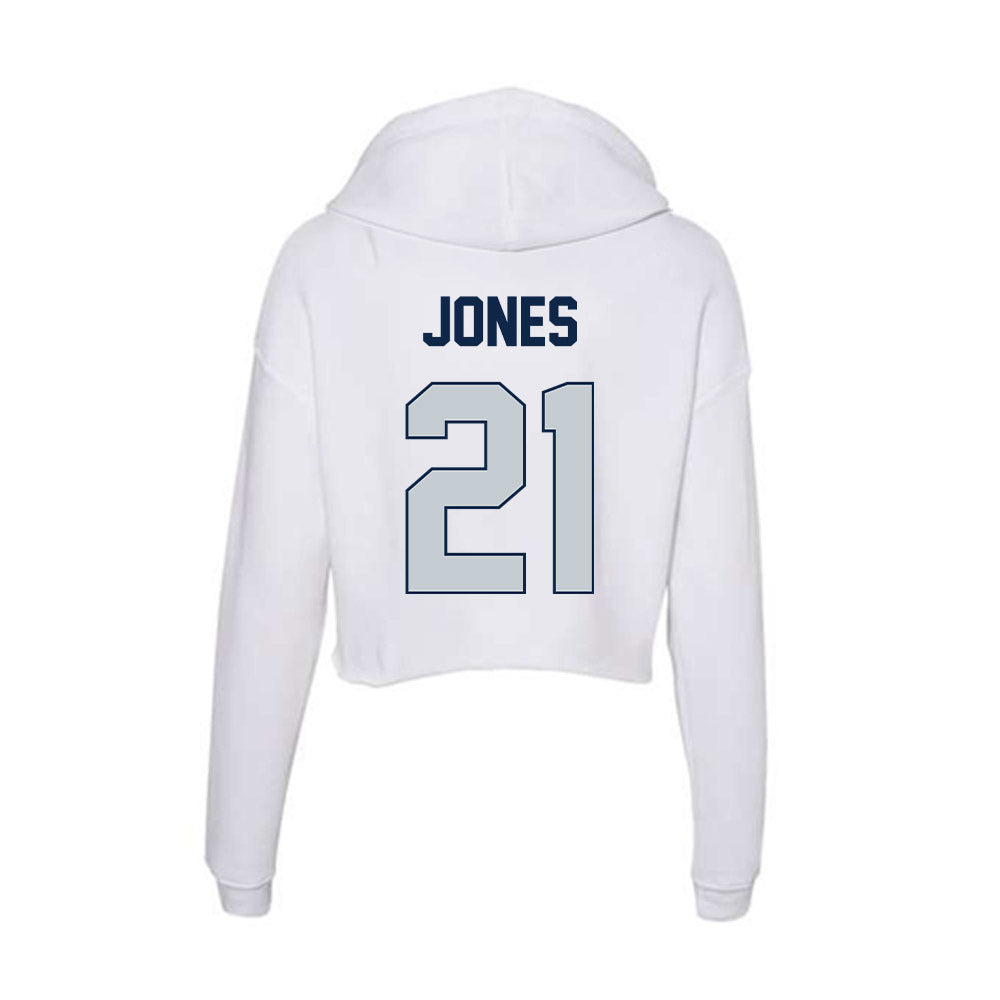 Samford - NCAA Men's Basketball : Rylan Jones - Women's Crop Fleece Hoodie-1