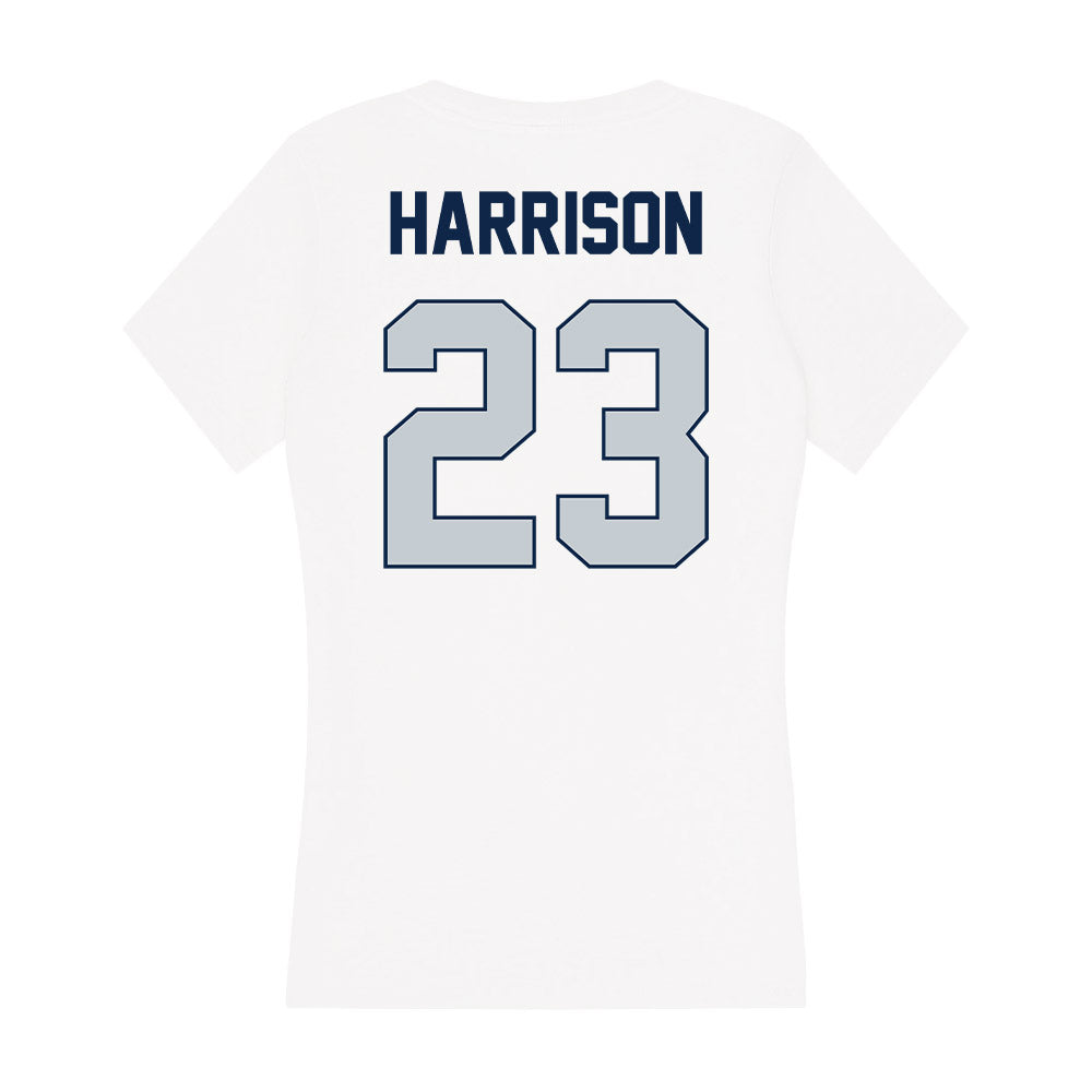 Samford - NCAA Men's Basketball : Caleb Harrison - Women's V-Neck T-Shirt-1