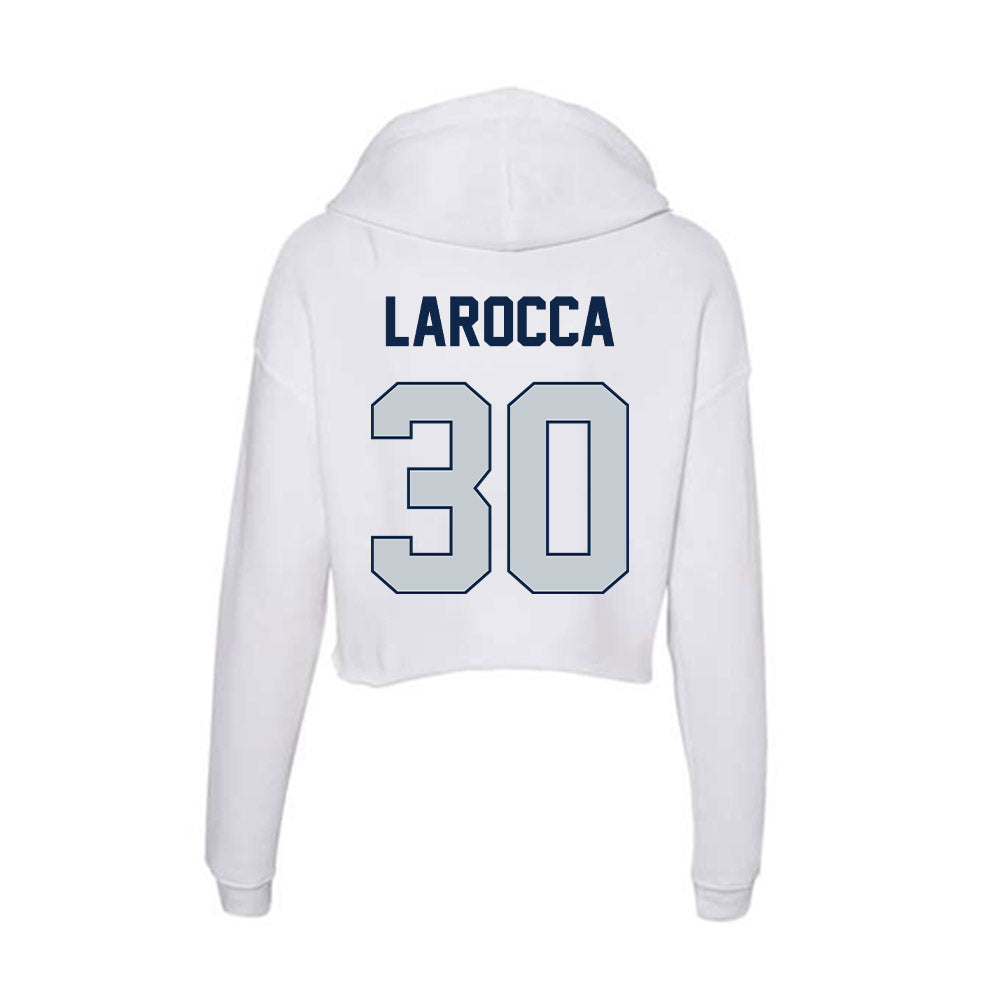 Samford - NCAA Men's Basketball : Owen LaRocca - Women's Crop Fleece Hoodie-1