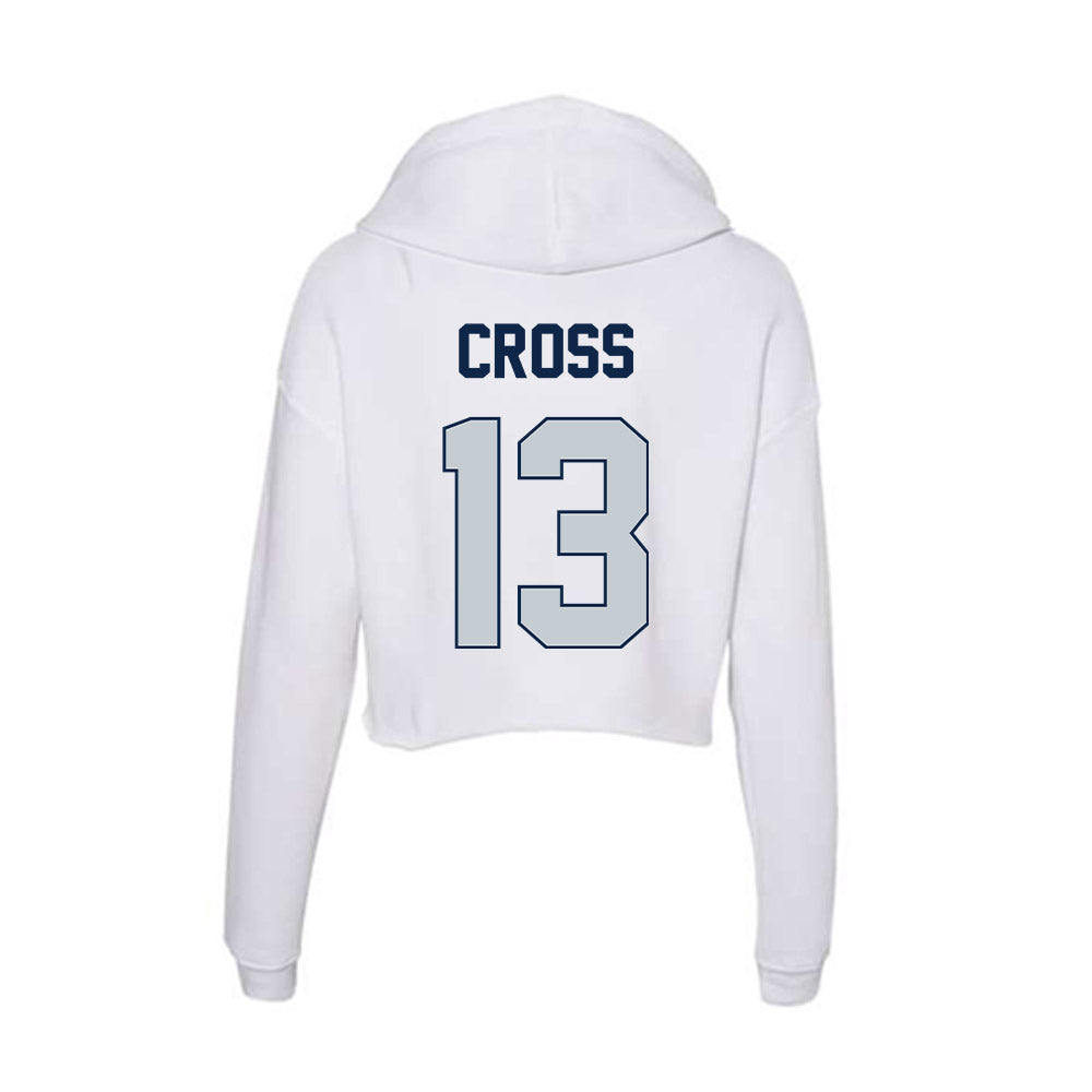 Samford - NCAA Football : Logan Cross - Women's Crop Fleece Hoodie-1