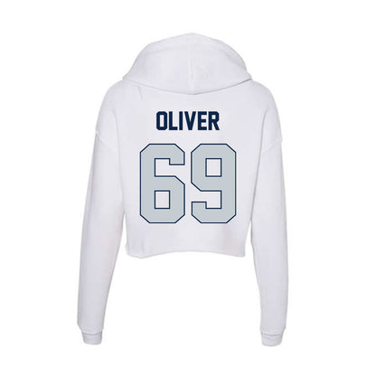 Samford - NCAA Football : JP Oliver - Women's Crop Fleece Hoodie-1