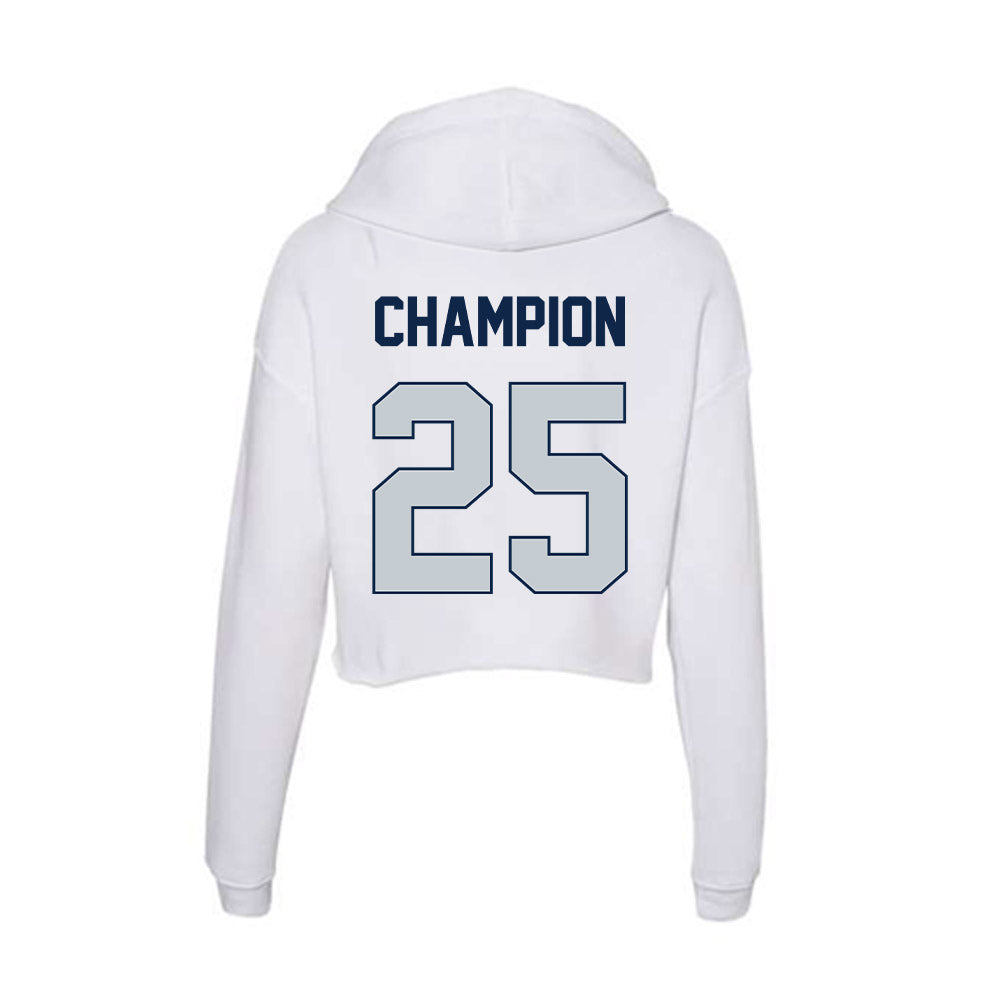 Samford - NCAA Softball : Logan Champion - Women's Crop Fleece Hoodie-1