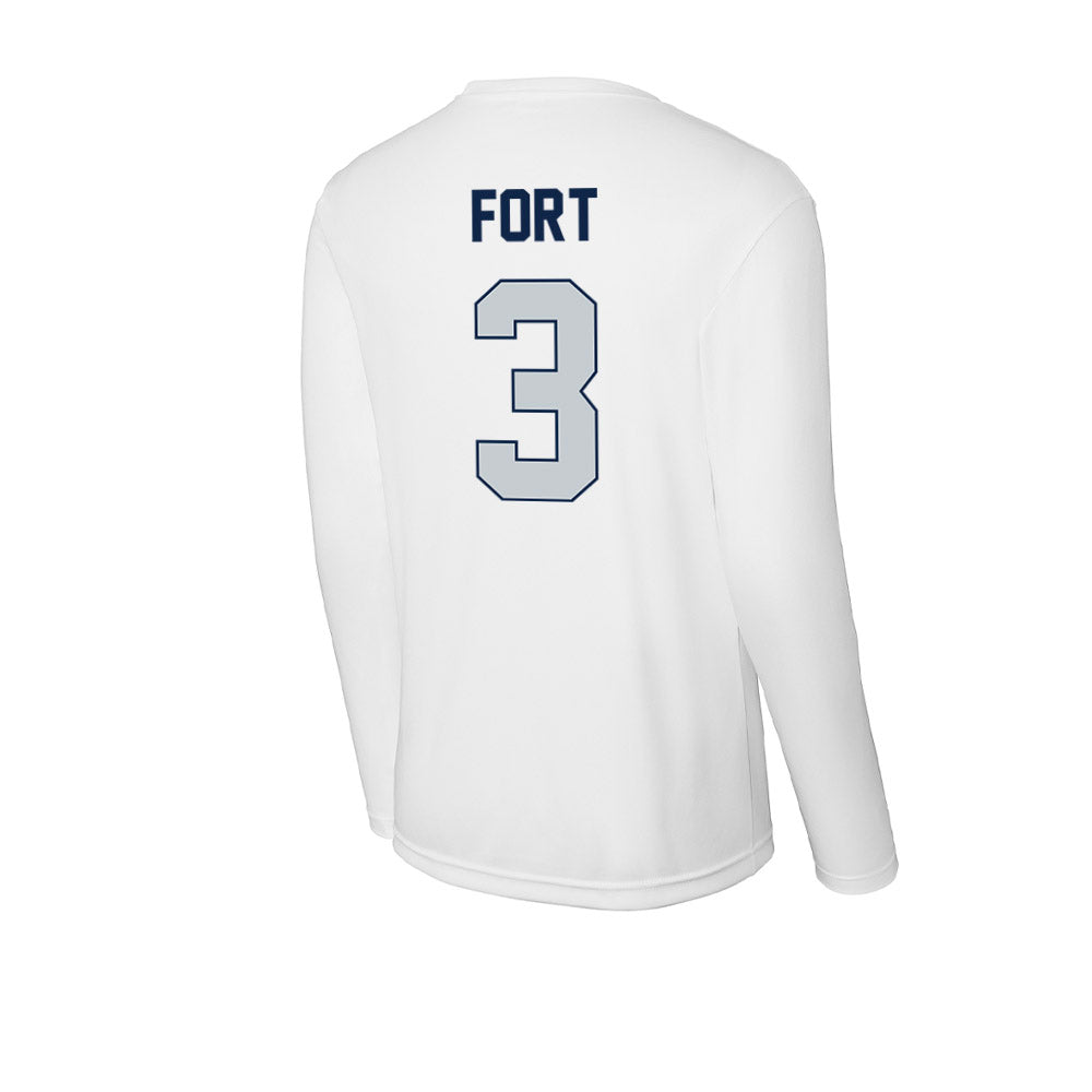 Samford - NCAA Men's Basketball : Trey Fort - Activewear Long Sleeve T-Shirt-1