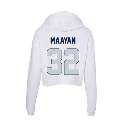 Samford - NCAA Women's Basketball : Yael Maayan - Women's Crop Fleece Hoodie-1