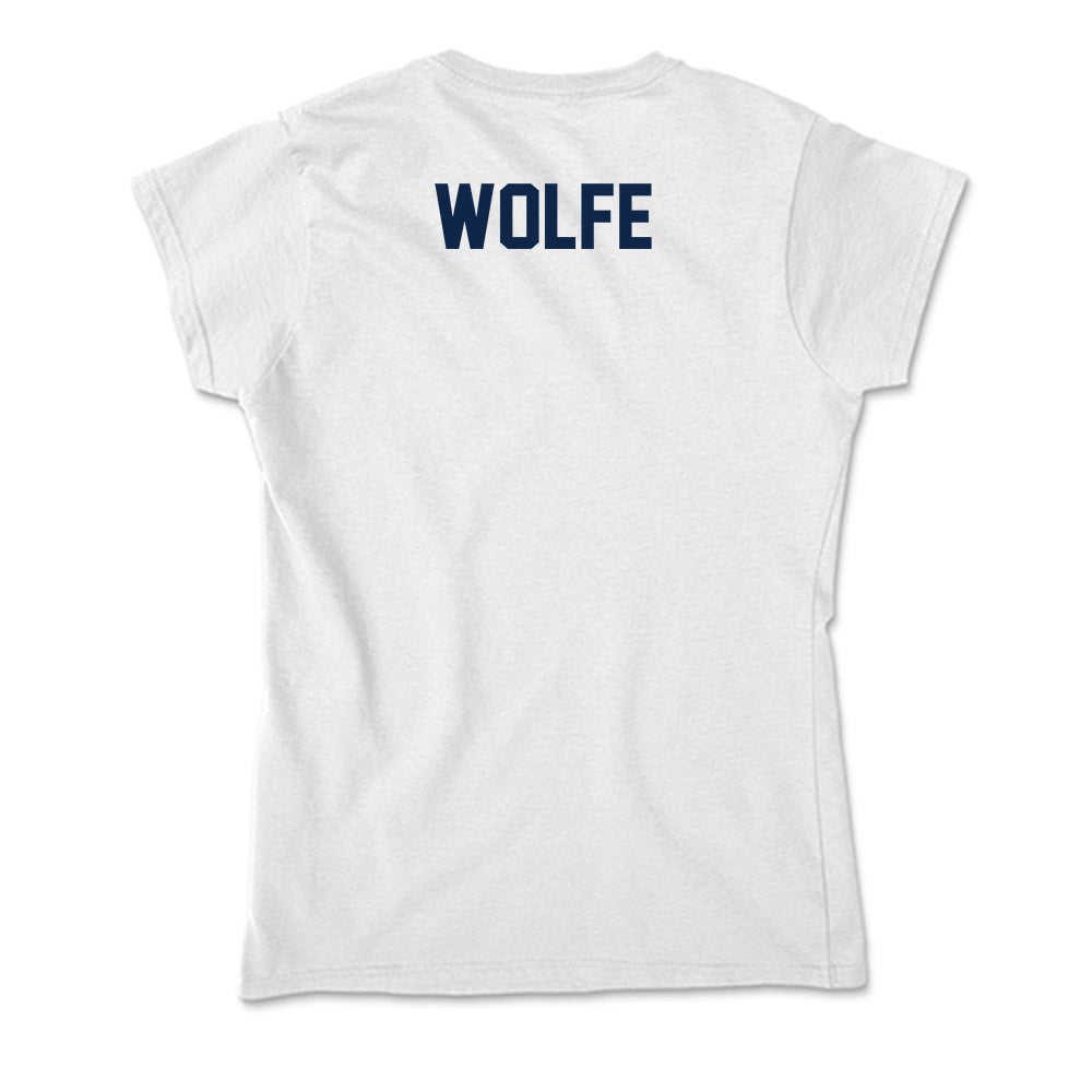 Samford - NCAA Men's Golf : Nolen Wolfe - Soft Style Women’s T-Shirt-1