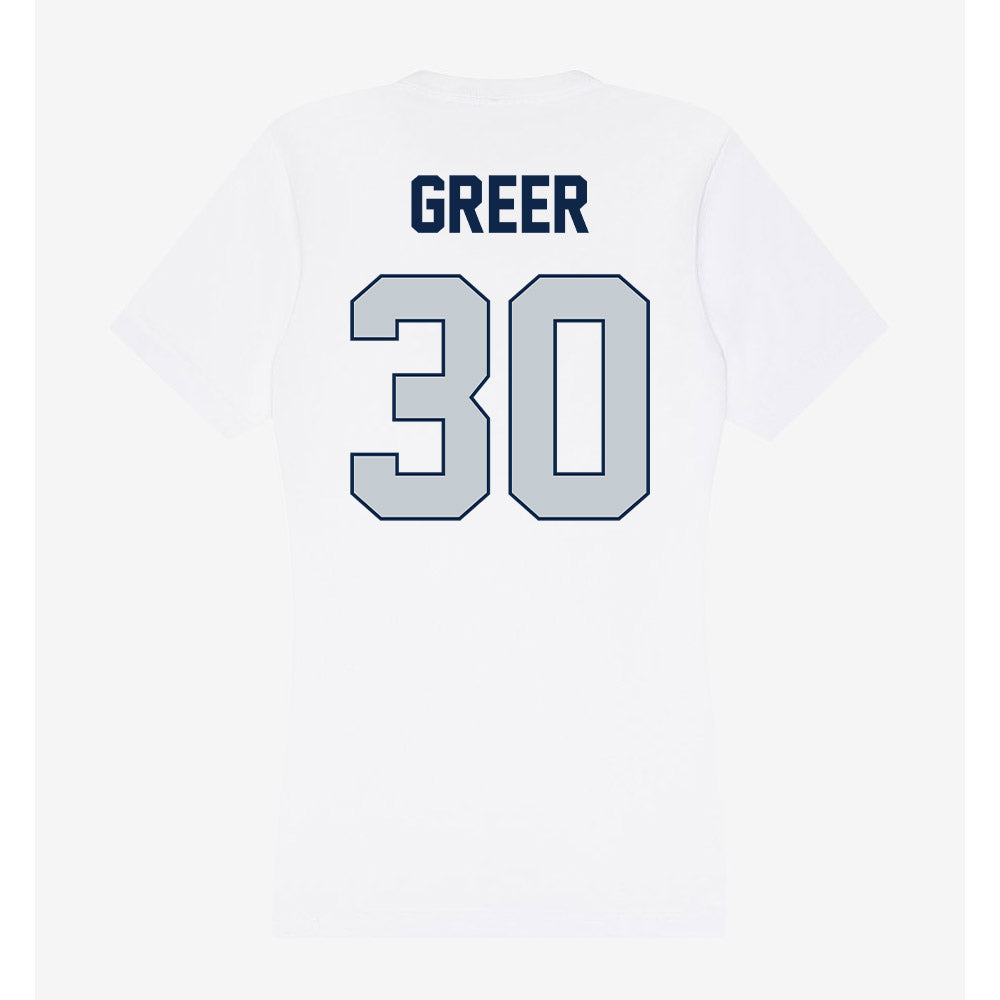 Samford - NCAA Football : Cooper Greer - Women's V-Neck T-Shirt-1