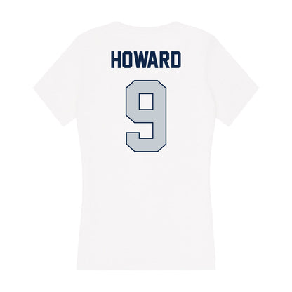 Samford - NCAA Football : Mack Howard - Women's V-Neck T-Shirt-1