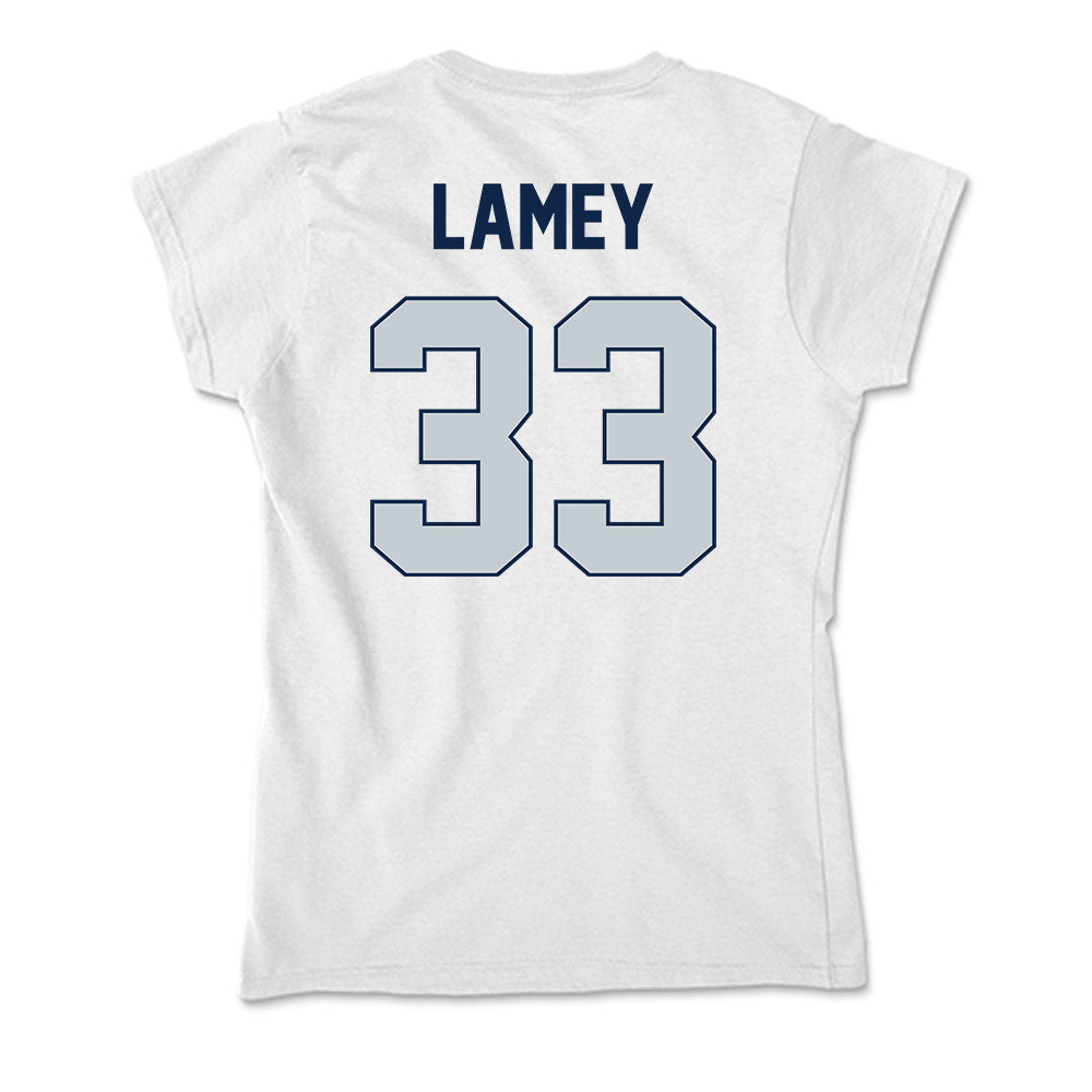 Samford - NCAA Men's Basketball : Zach Lamey - Soft Style Women’s T-Shirt-1