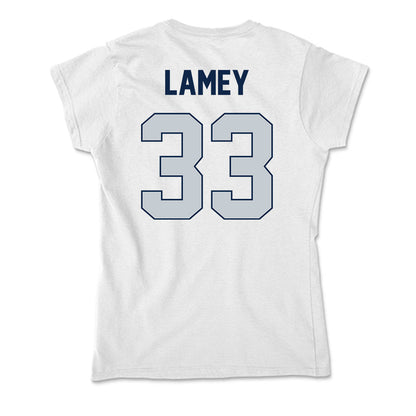 Samford - NCAA Men's Basketball : Zach Lamey - Soft Style Women’s T-Shirt-1