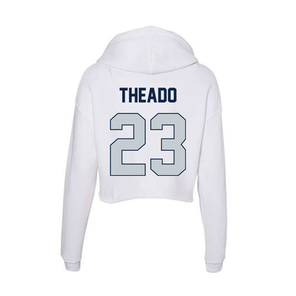 Samford - NCAA Football : David Theado - Women's Crop Fleece Hoodie-1