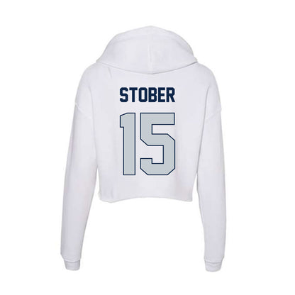 Samford - NCAA Football : Brady Stober - Women's Crop Fleece Hoodie-1