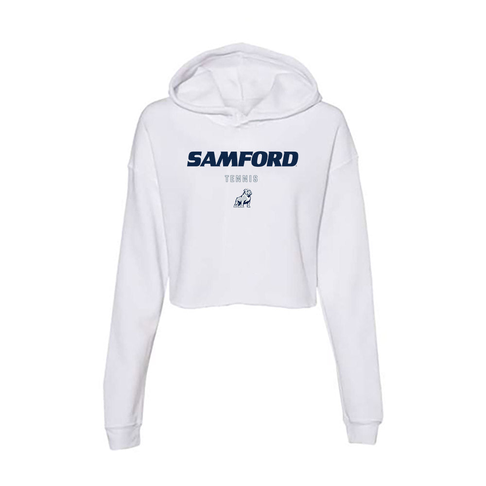 Samford - NCAA Women's Tennis : Margaret Jaraczewski - Women's Crop Fleece Hoodie-0