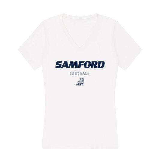 Samford - NCAA Football : Tate Taylor - Women's V-Neck T-Shirt-0