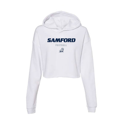Samford - NCAA Football : Tristan Williams - Women's Crop Fleece Hoodie-0