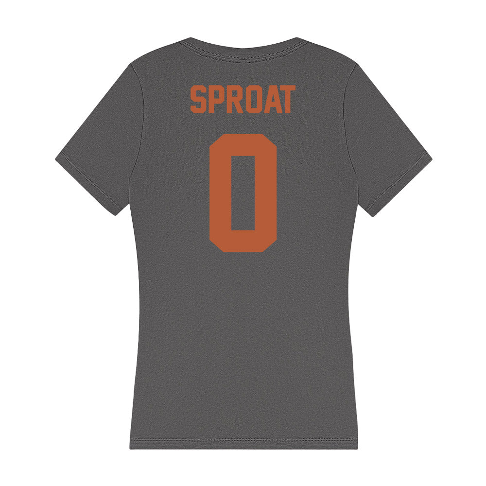 Texas - NCAA Women's Soccer : Kendall Sproat - Women's V-Neck T-Shirt-1